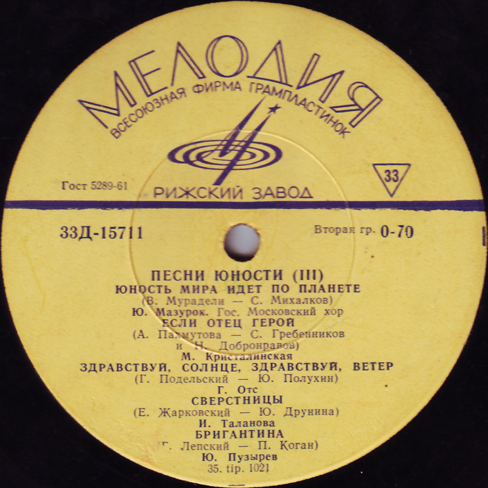 Песни юности (3 серия)