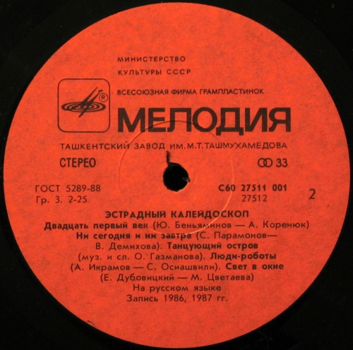 ЭСТРАДНЫЙ КАЛЕЙДОСКОП