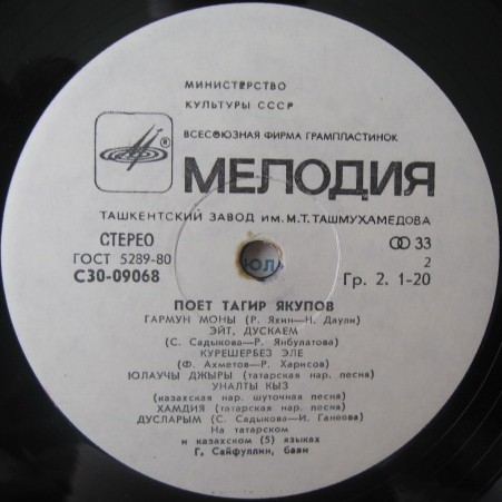 Тагир ЯКУПОВ: «Поёт Тагир Якупов»