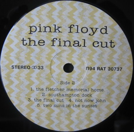 PINK FLOYD. The Final Cut