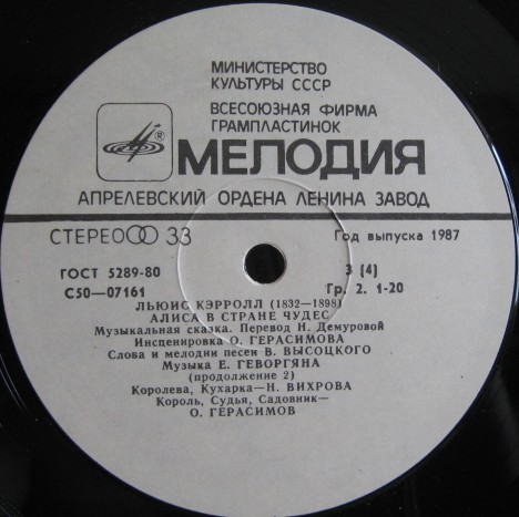 Алиса в стране чудес