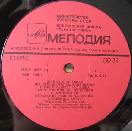 Жанна Бичевская