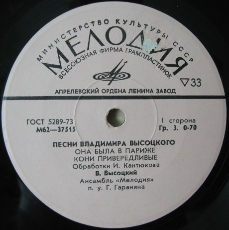 Песни Владимира Высоцкого