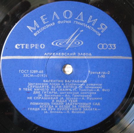 Валентин Баглаенко - Цыганские песни, старинные романсы и песни из спектаклей