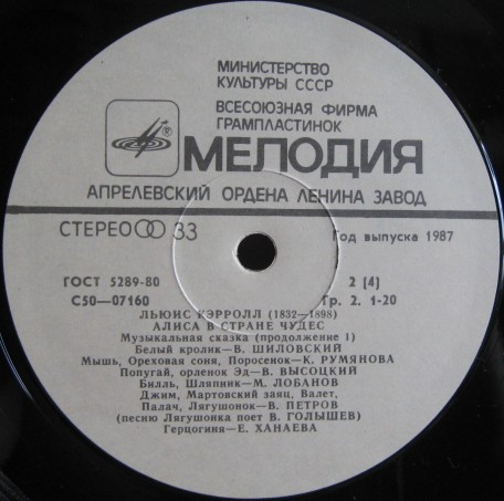 Алиса в стране чудес