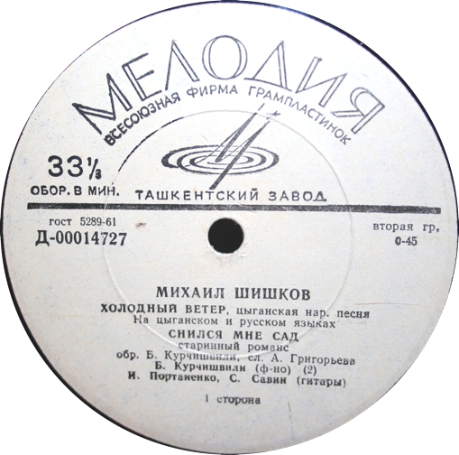 Михаил Шишков. Цыганские песни