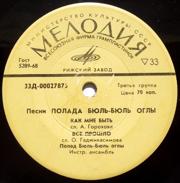 Песни Полада Бюль-Бюль оглы