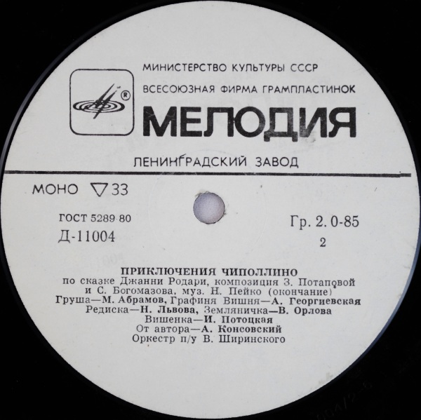 Джанни Родари. Приключения Чиполлино