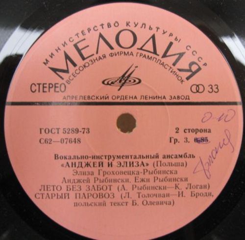 ВИА "АНДЖЕЙ И ЭЛИЗА" (Польша).
