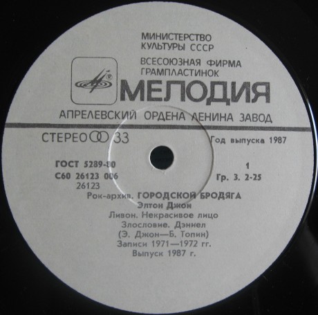 Элтон ДЖОН «Городской бродяга» [Рок-архив 3]