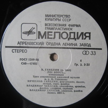 В. ГАНЕЛИН (1944): Poi segue... (Далее следует...), композиция.