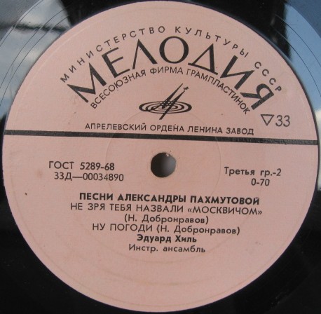 Песни Александры Пахмутовой