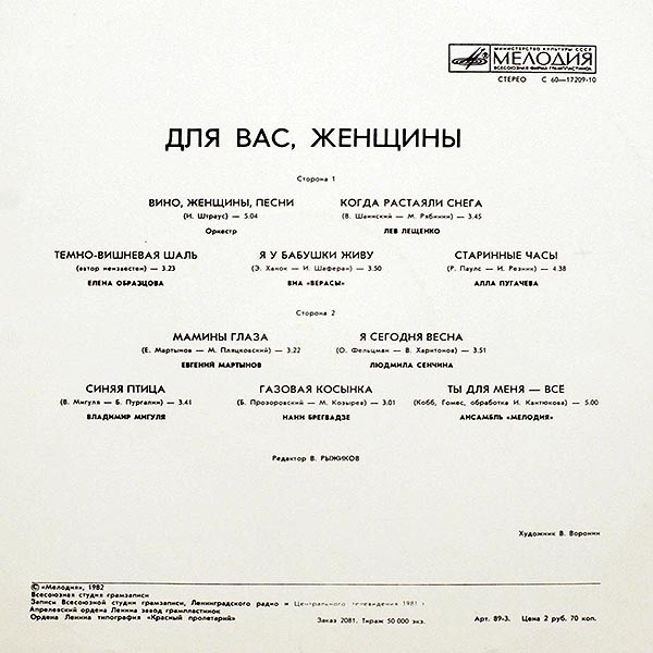 Для вас, женщины!