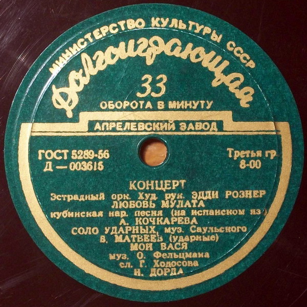 Концерт - Эстрадный оркестр Эдди Рознера