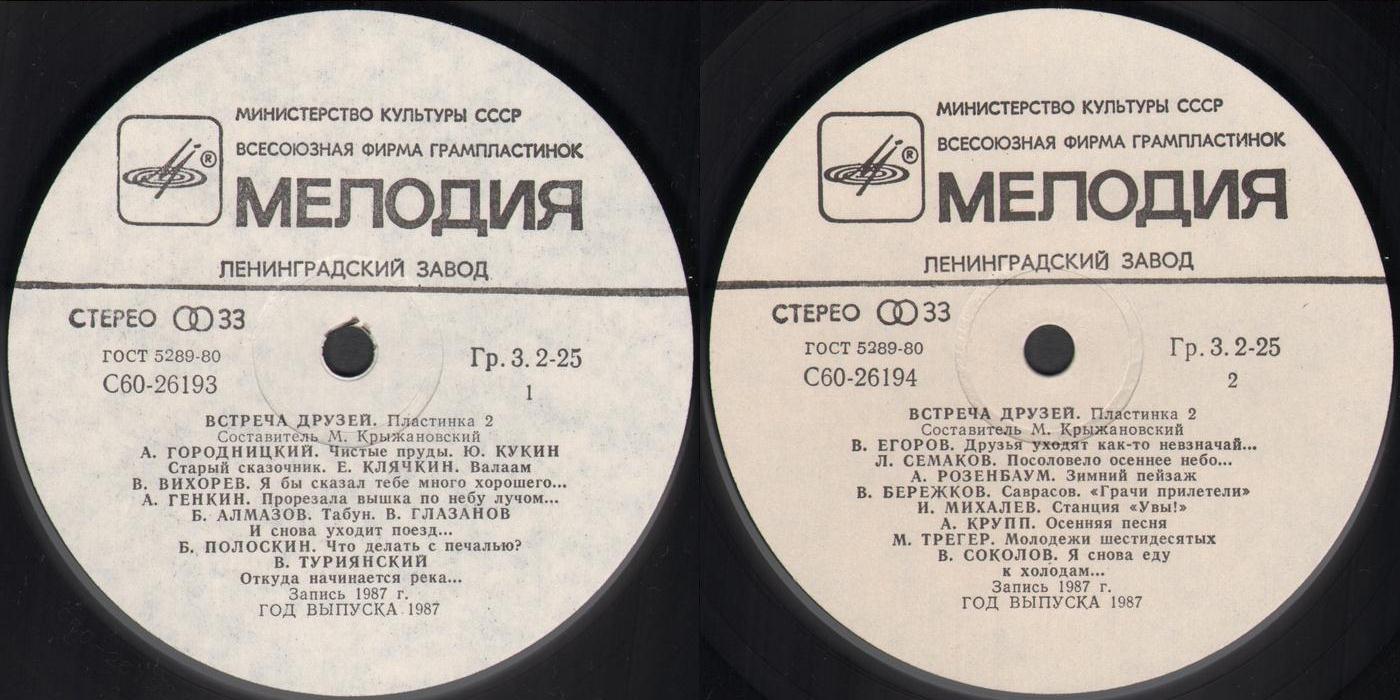 Встреча друзей. 25 лет клубу песни «Восток»