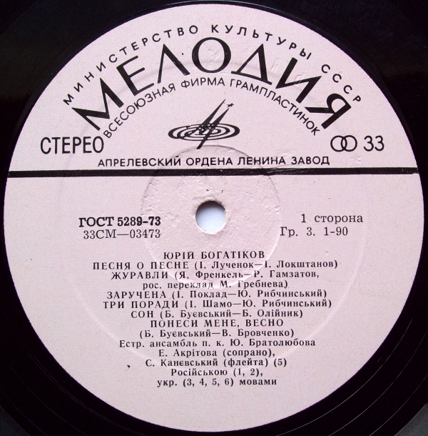 ЮРІЙ БОГАТІКОВ