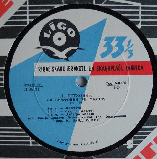 Л. БЕТХОВЕН (1770-1827): Симфония № 2 ре мажор, соч. 36 (К. Зандерлинг)