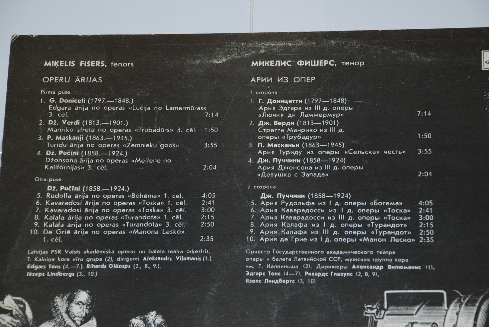 ФИШЕРС Микелис, тенор.