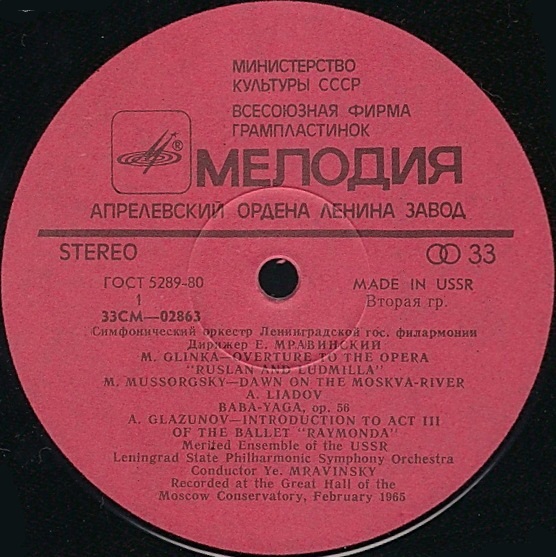 Дирижирует Евгений Мравинский