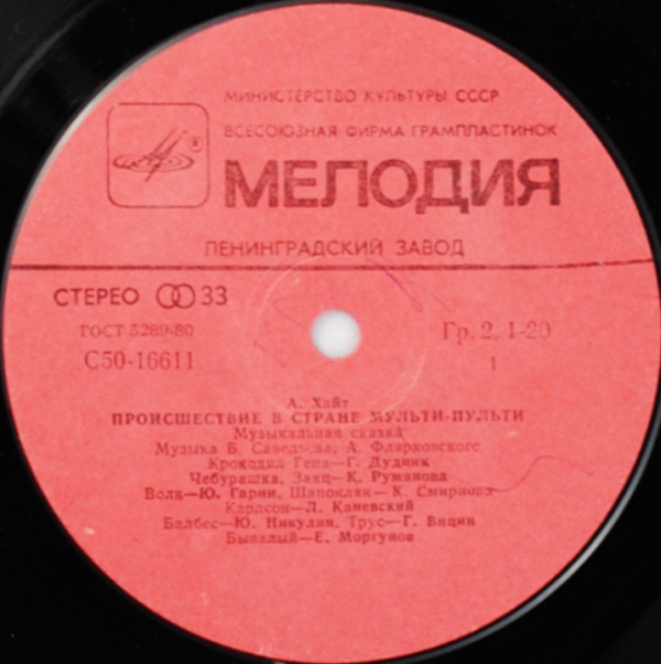 А. ХАЙТ: Происшествие в стране Мульти-Пульти (музыкальная сказка)