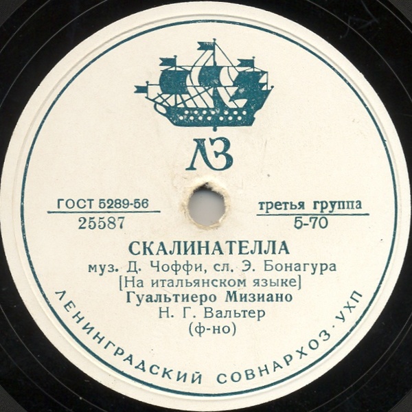 Гуальтиеро Мизиано - Скалинателла / Итальянская лирическая песня