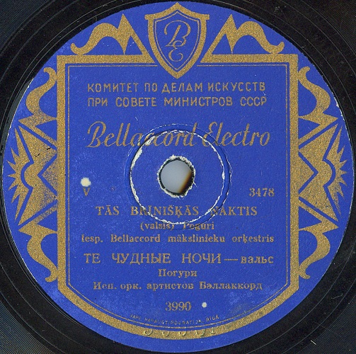 Оркестр «Беллаккорд» - Те чудные ночи / Птичья серенада