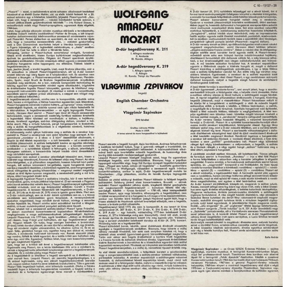 Владимир Спиваков играет и дирижирует