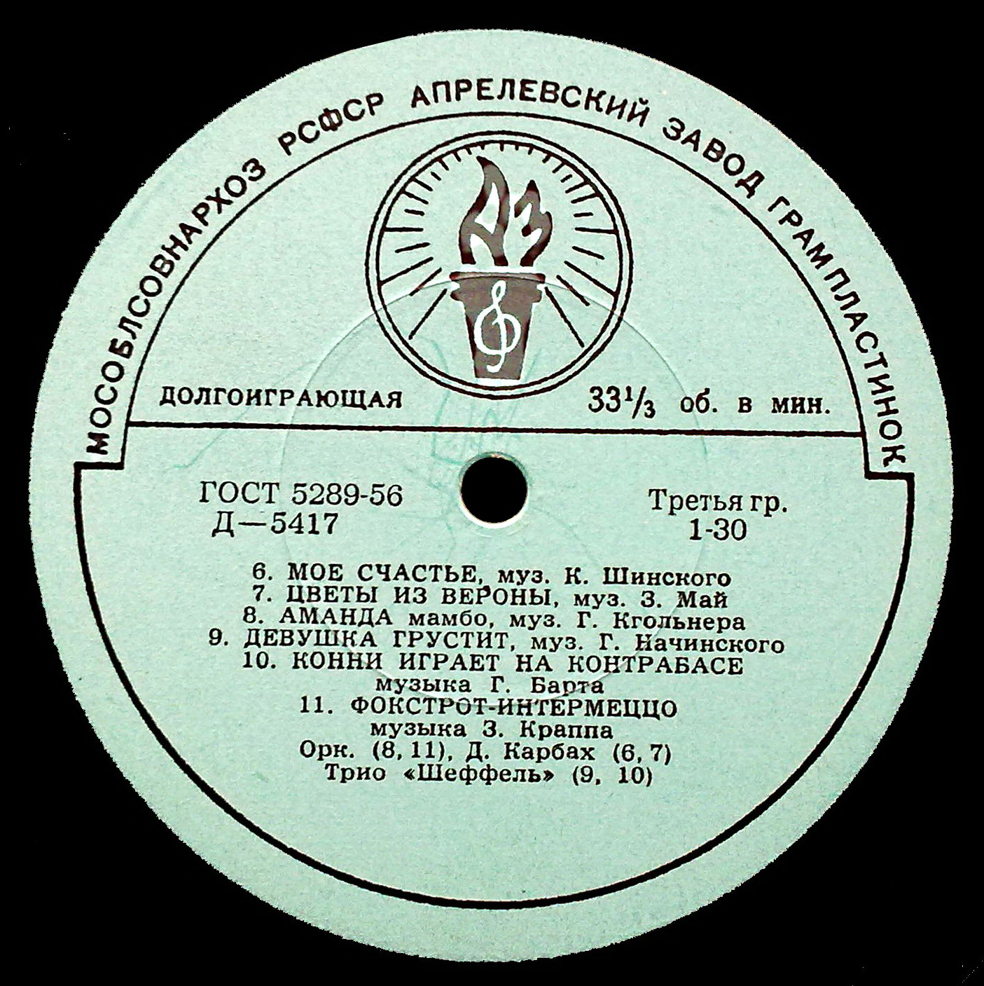 Эстрадный оркестр Берлинского радио п/у Б. Зенгера (ГДР)