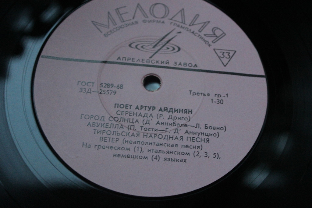 Поёт Артур Айдинян