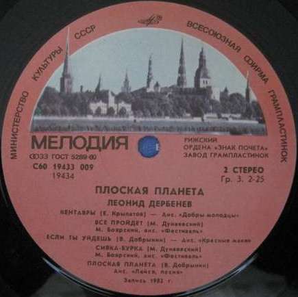 Леонид Дербенев. Плоская планета