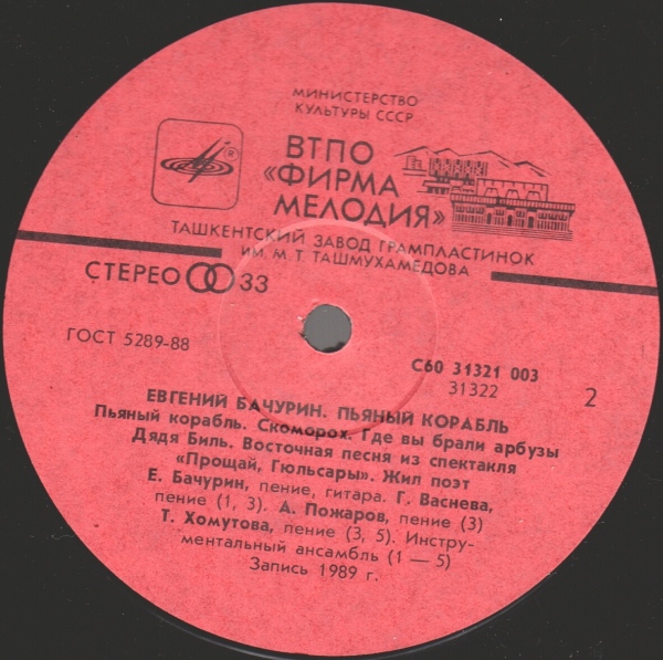 Евгений Бачурин. Пьяный корабль