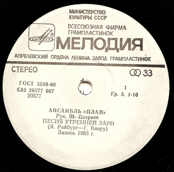 Ансамбль «Плай», ансамбль «Арай»