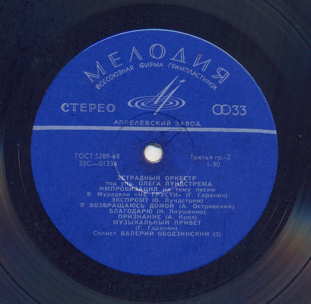 Эстрадный Оркестр под управлением Олега Лундстрема