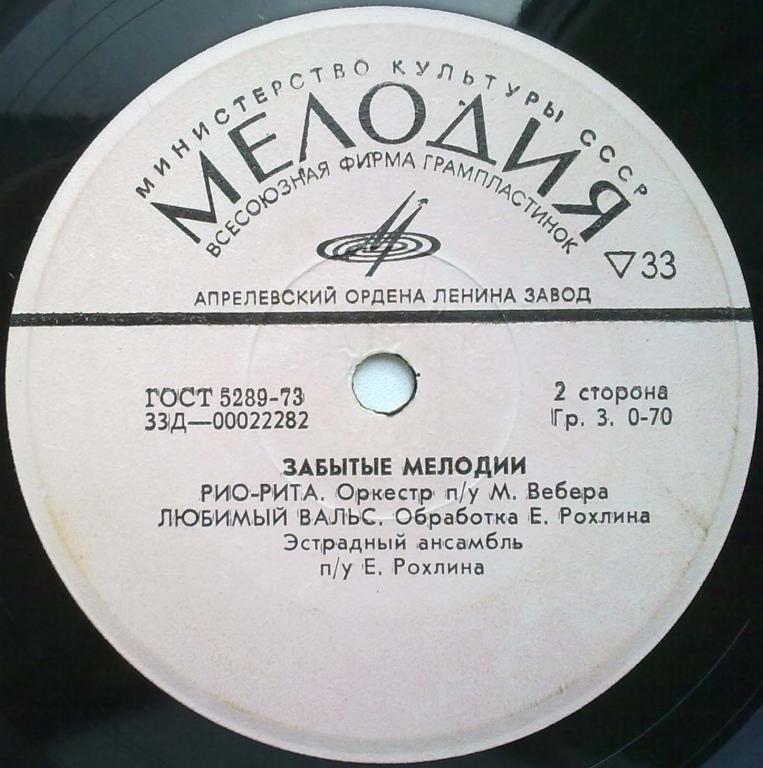 Забытые мелодии