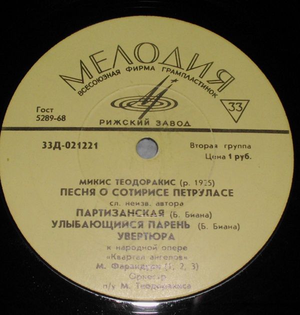 Песни Микиса Теодоракиса