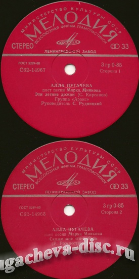 Алла Пугачева поёт песни Марка Минкова