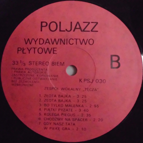 Zespół Wokalny Tęcza [по заказу польской фирмы POLJAZZ, KPSJ 030]