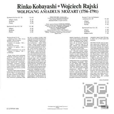 Wojciech Rajski / Mozart - Symfonie [по заказу польской фирмы WIFON, LP 147]