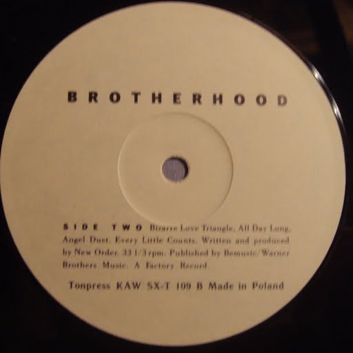 New Order ‎– Brotherhood [по заказу польской фирмы TONPRESS]