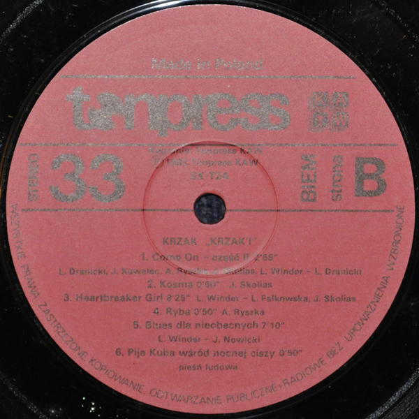 Krzak ‎– Krzak'i [по заказу польской фирмы TONPRESS, SX-T24]