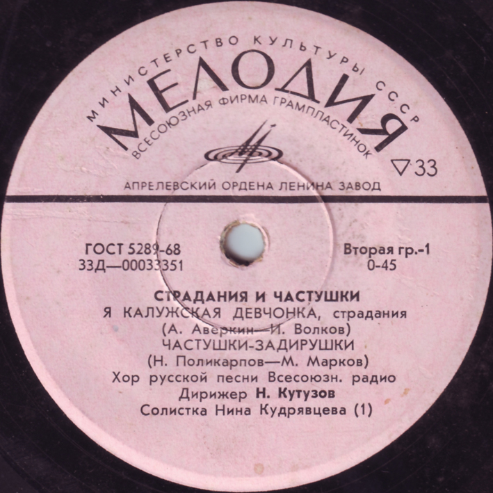 Страдания и частушки