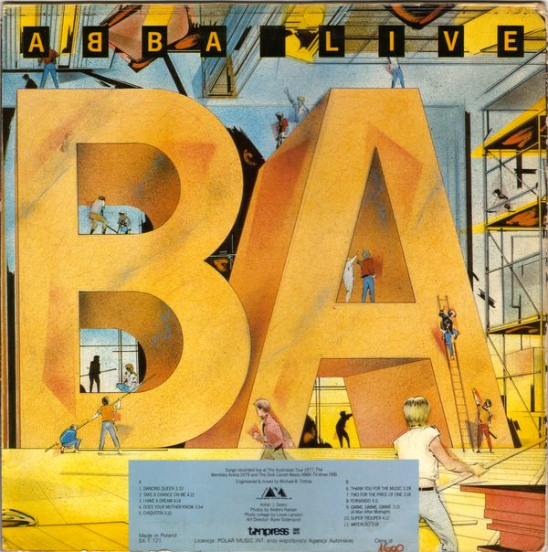 ABBA ‎– Live [по заказу польской фирмы TONPRESS, SX-T121]