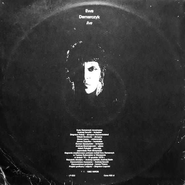 Ewa Demarczyk ‎– Live [По заказу польской фирмы WIFON, LP 033]