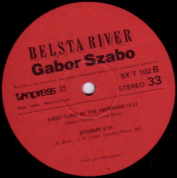 Gabor Szabo ‎– Belsta River [по заказу польской фирмы TONPRESS]