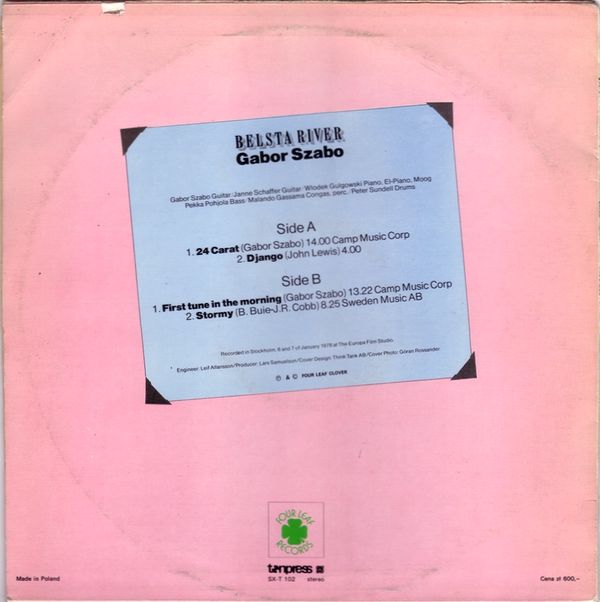 Gabor Szabo ‎– Belsta River [по заказу польской фирмы TONPRESS]
