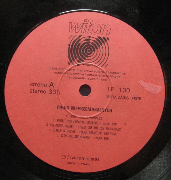 Radio Nieprzemakalnych [по заказу польской фирмы WIFON, LP 130]
