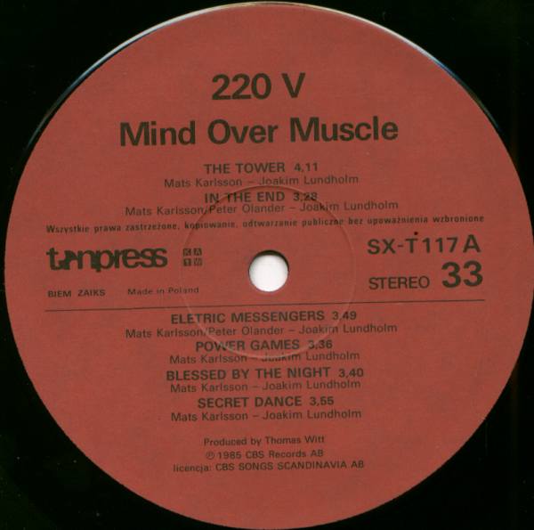 220V  - Mind over muscle [по заказу польской фирмы TONPRESS SX-T117]