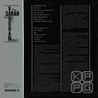 Sarah VAUGHAN. "That old black magic" [по заказу польской фирмы TONPRESS, SX-T193]
