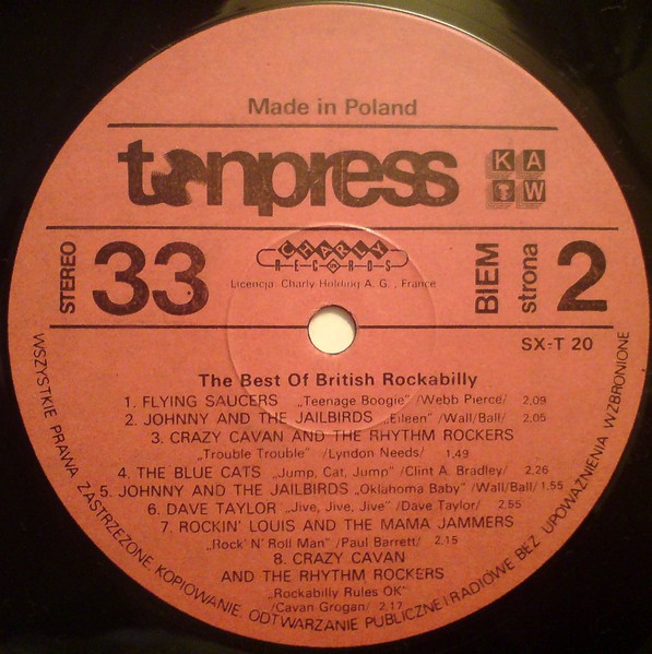 The best of british rockabilly  [по заказу польской фирмы TONPRESS, SX-T20]