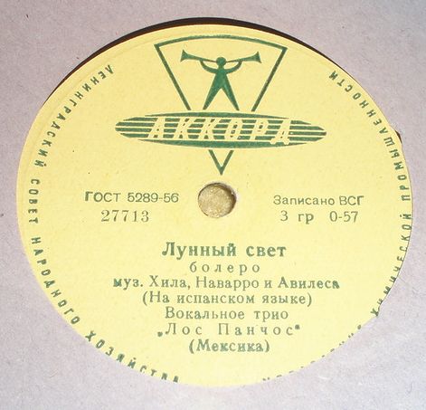 Вокальное трио «Лос Панчос» — Без любви / Лунный свет